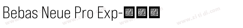 Bebas Neue Pro Exp字体转换